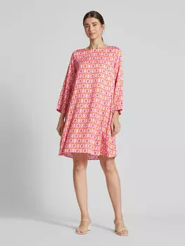 Платье длиной до колена с рукавами 3/4 Milano Italy, сиреневый