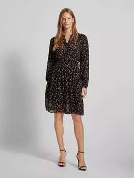 Платье длиной до колена с V-образным вырезом, модель «Орабелла» MSCH Copenhagen, черный