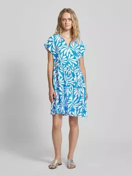 Платье длиной до колена с V-образным вырезом, модель «Isela» B.Young