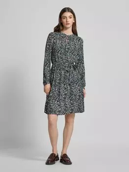 Платье длиной до колена с вырезом-замочной скважиной Zero, черный