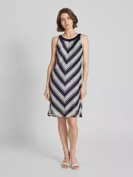 Платье длиной до колена с вырезом-замочной скважиной More & More, кремовый