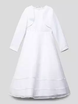 Платье длиной до колена с застежкой-молнией Happy Girls, белый
