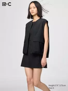 Платье для активного отдыха (без рукавов) Uniqlo, черный