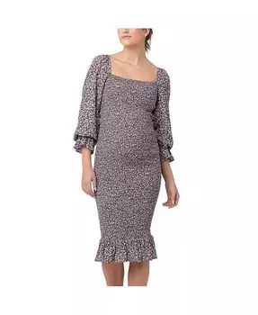 Платье для беременных и кормящих матерей Ripe Willow со сборками, черное Ripe Maternity, черный
