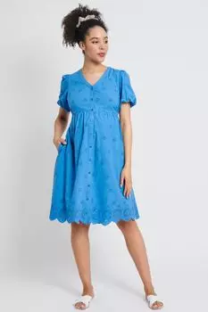 Платье для беременных JoJo Maman Bb с английской вышивкой Jojo Maman Bb, синий