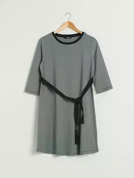 Платье для беременных с поясом из фактурной ткани LC Waikiki Maternity