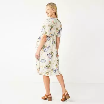 Платье для беременных Sonoma Goods For Life с запахом и развевающимися рукавами Sonoma Goods For Life