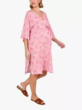 Платье для беременных в цветочек JoJo Maman Bb, розовый