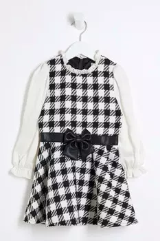 Платье для девочек фигуристов из букле River Island, черный