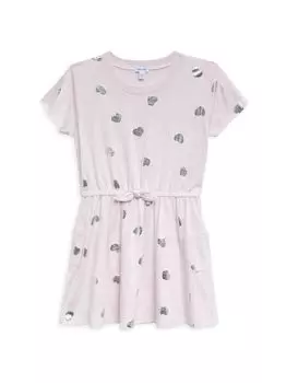 Платье для девочек и девочек с россыпью сердечек Splendid, сиреневый