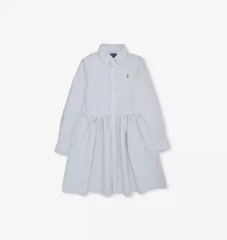 Платье для девочек из хлопка с полосатым принтом Weylyn Polo Ralph Lauren, мультиколор