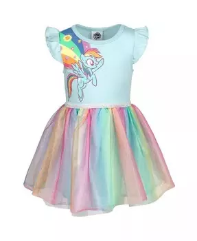 Платье для девочек Pinkie Pie Rainbow Dash от малыша до большого ребенка My Little Pony, синий