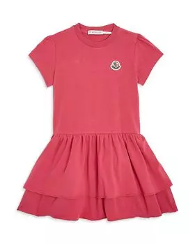 Платье для девочек с оборками по подолу - для малышей, малышек Moncler, красный