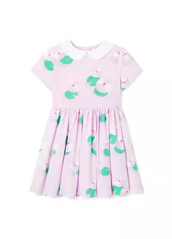 Платье для девочек с воротником питера пэна Jacadi Paris