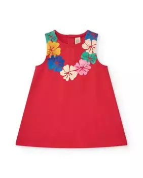 Платье для девочки без рукавов красного цвета Tuc tuc, красный