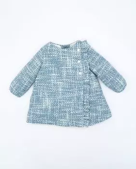 Платье для девочки из голубого твида Fina Ejerique, синий