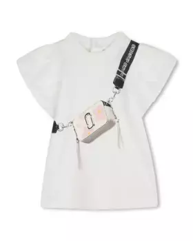 Платье для девочки из разноцветного хлопка Marc Jacobs, многоцветный