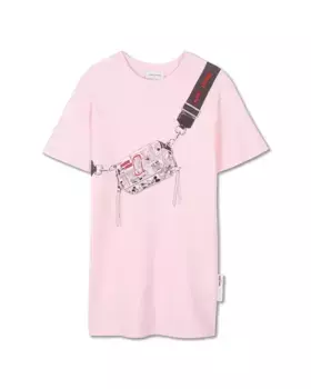 Платье для девочки из розового хлопка Marc Jacobs, цвет Rosa