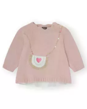 Платье для девочки из розового трикотажа Canada House