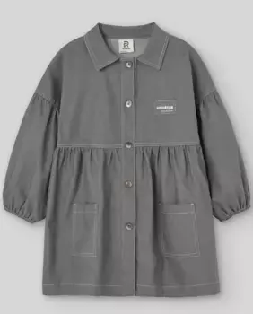 Платье для девочки из технического твила Revolution PAZ Rodrguez, серый