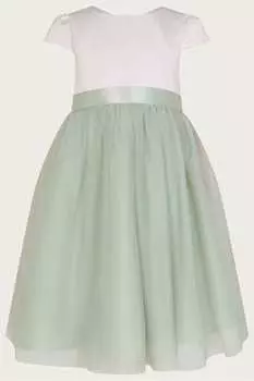 Платье для девочки из тюля Monsoon, зеленый