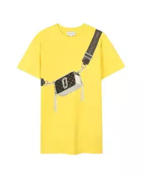 Платье для девочки из желтого хлопка Marc Jacobs, жёлтый