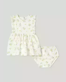 Платье для девочки по всему принту Baby El Corte Ingls, белый