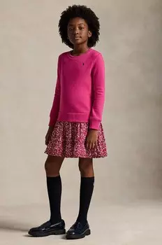 Платье для девочки Polo Ralph Lauren, розовый