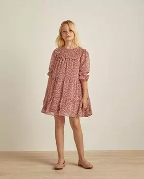 Платье для девочки с длинными рукавами Coconut El Corte Ingls, розовый