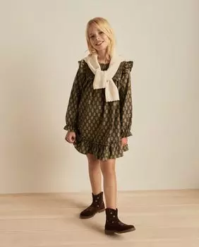 Платье для девочки с длинными рукавами Coconut El Corte Ingls, зеленый