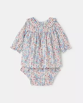 Платье для девочки с длинными рукавами и геометрическим принтом Coconut El Corte Ingls, мультиколор