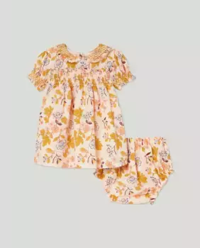 Платье для девочки с короткими рукавами и принтом по всей поверхности Coconut El Corte Ingls, розовый