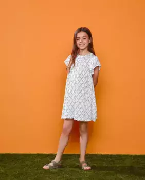 Платье для девочки с короткими рукавами Kids El Corte Ingls, мультиколор