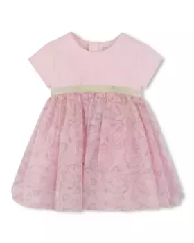 Платье для девочки с короткими рукавами Karl Lagerfeld Kids, цвет Rosa