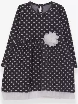 Платье для девочки с круглым вырезом и длинными рукавами Breeze