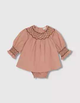 Платье для девочки с пчелкой и подгузником в тон Gocco, цвет Maquillaje