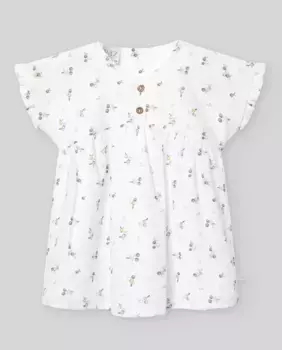 Платье для девочки с принтом помба PAZ Rodrguez, цвет Crudo