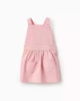 Платье для девочки с регулируемыми бретелями и карманами в форме сердечек Zippy, розовый