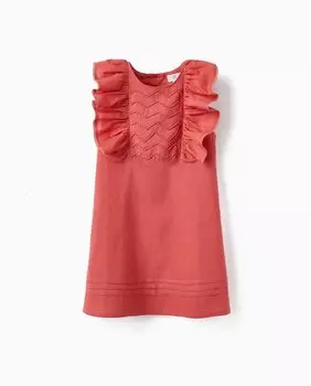 Платье для девочки с рюшами и открытой спиной Zippy, розовый