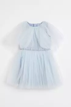 Платье для девочки с тюлевой сеткой River Island, синий