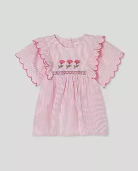 Платье для девочки с вышивкой Baby El Corte Ingls, цвет Rosa