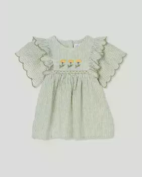 Платье для девочки с вышивкой Baby El Corte Ingls, зеленый