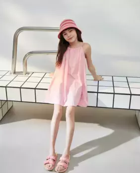 Платье для девочки с вышивкой Kids El Corte Ingls, розовый