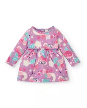 Платье для девочки сиреневого цвета с принтом Tuc tuc