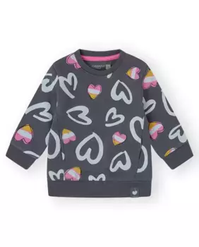 Платье для девочки темно-серого цвета с рюшами Canada House