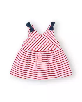 Платье для девочки в белом цвете с красными полосками Canada House, белый