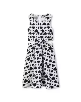 Платье для девочки в разноцветном хлопковом цвете DKNY, многоцветный