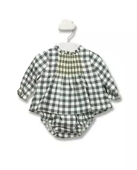 Платье для девочки в стиле Хесусито с клетчатым принтом BABID, черный