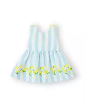 Платье для девочки в светло-голубом цвете в полоску Canada House, голубой