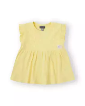 Платье для девочки в желтый рубчик Canada House, жёлтый